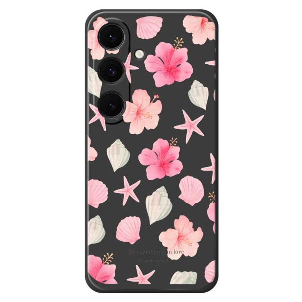 Чехол-накладка для Samsung Galaxy S25 FE с принтом в виде цветущего персика, с прямыми краями, из ТПУ, задняя крышка для телефона