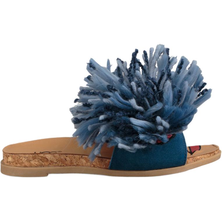 UGG Ива Скользящие Удобные Универсальные Резиновые Детские Домашние Тапочки Детские тапочки Синие 1092312K
