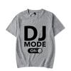 Футболка свободного кроя, летняя, для мужчин и женщин, с принтом Dj Mode, светящиеся футболки в стиле хип-хоп, с коротким рукавом, Harajuku DJ, светящаяся футболка для мужчин