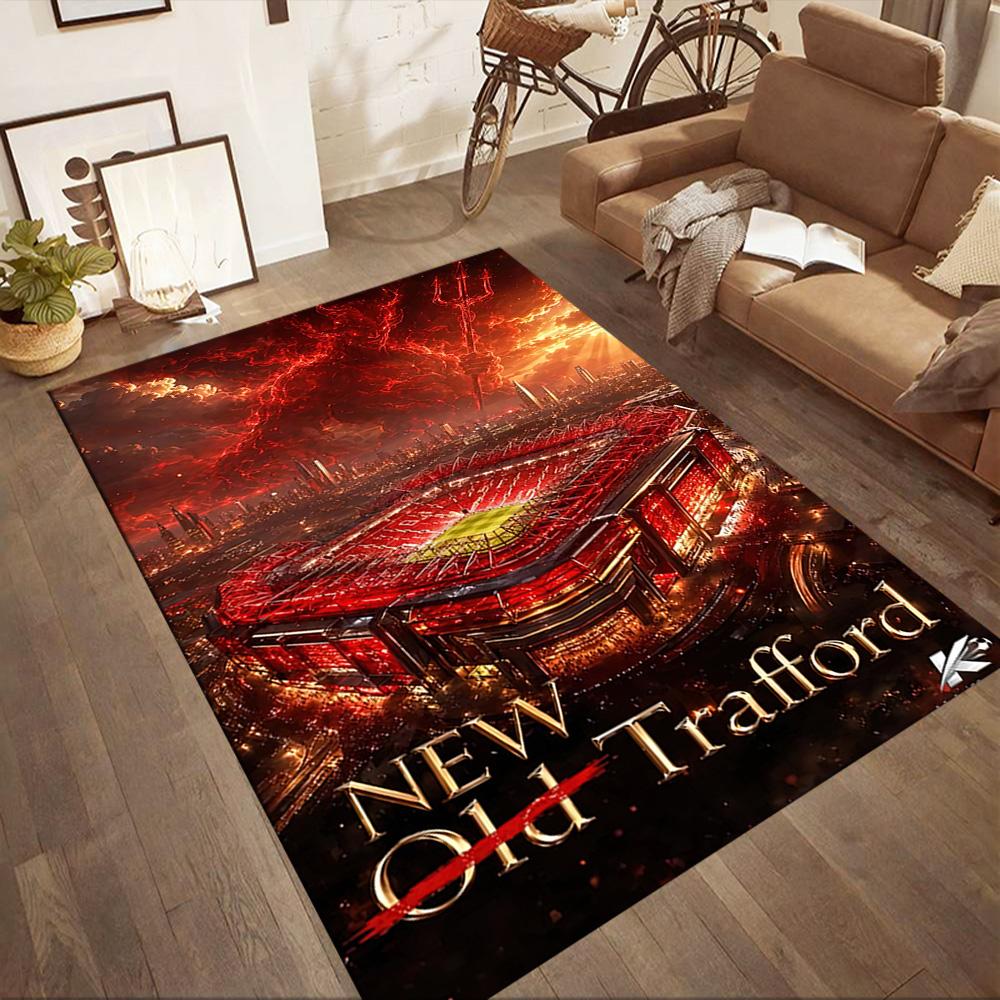 Manchester Floor Mat Perfect For Living Rooms Hallway Dormitory Decorate Room Antislip Rug Anime Office Decor Birthdaychristmas Gift