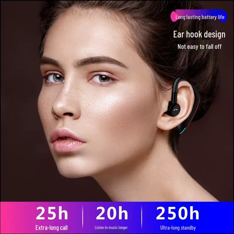2025 Беспроводная Bluetooth-гарнитура с одним ухом и сверхдолгим временем ожидания