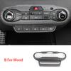 For Kia Sorento 2014- Carbon Fiber Air Conditioning Adjustment Cover Trim Interior Accessories LHD