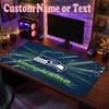 Seattle Seahawks Customized Name Text Mouse Pad, Large Desk Mouse Mat Personalized Home Office Present