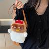 X7XC Fun and Portable Chicken Plush Coin Crossbody Purse Daily Use Money Bag A Unique Gift for Teens and Kids