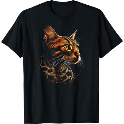 Футболка с бенгальской кошкой
