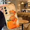Чехол для телефона: Плоский 2D защитный чехол для Samsung Galaxy A34 A35 M05 M06 S20 S22 S21 FE Plus 5G, оранжевый мишка, идеальный для Рождества и Хэллоуина