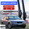 For Hyundai Sonata EF NF 2001-2009 Car Windshield Wiper U-type Soft Rubber Frameless Bracketless Car Wipers 22"+19"