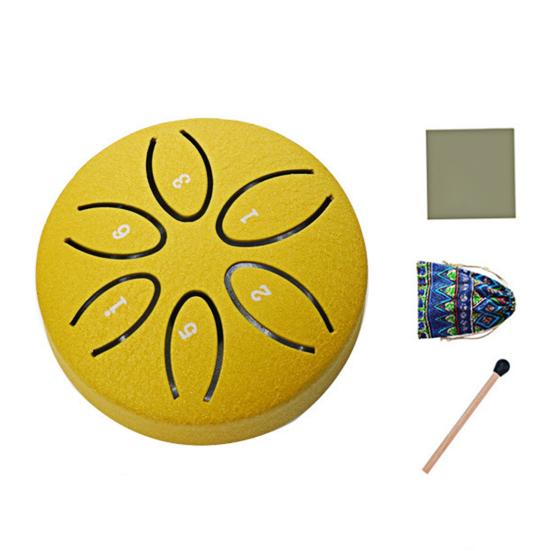 Steel Tongue Drum 6 Notes Mini for Kids 3 Inches Rain Drums Outside Rain