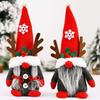 Cloth Christmas Plush Doll Cartoon Handmade Deer Antlers Dwarf Ornament Exquisite Creative Faceless Doll Photo Props