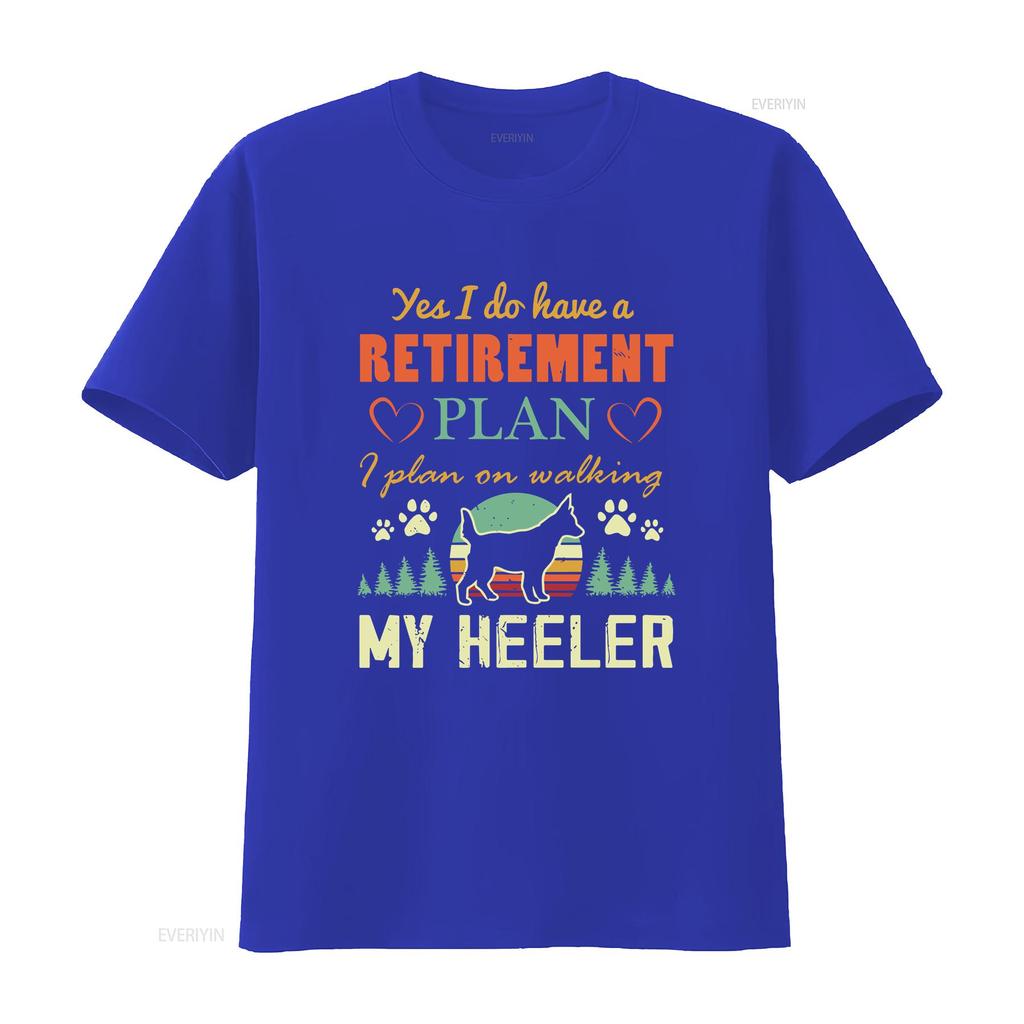 Retired T Shirt Blue Heeler Australian Cattle Dog Retiring RetiremenT Red Mom Cute vintage Washed Comfortable Stretched homme
