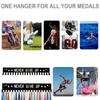 Medal Display Rack Metal Medal Hanger Holder Organizer Wall Mounted Large Capacity Award Holder For Race Soccer Sports Karate