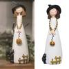 Witch Figurines Cartoon Witchcraft Girl Figure Model Collectible Crafts Decoration 3 Styles Doll Model Resin Ornament Halloween