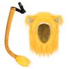 Amazon Halloween animal headgear lion headgear and tail set cos lion Halloween costume