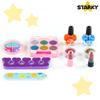 Makeup cosmetics set for children and girls, suitcase, eyeshadows, nail polishes