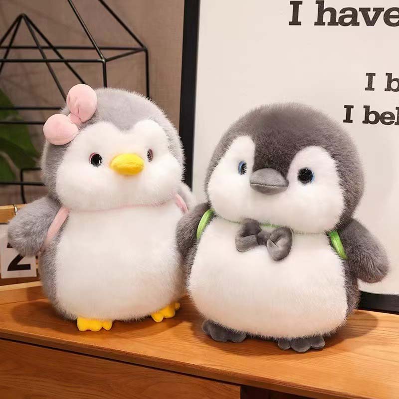 Cute Penguin Plush Toy Soft Stuffed Animal Doll Pillow Birthday Gift for Kids Boys Girls Room Decor
