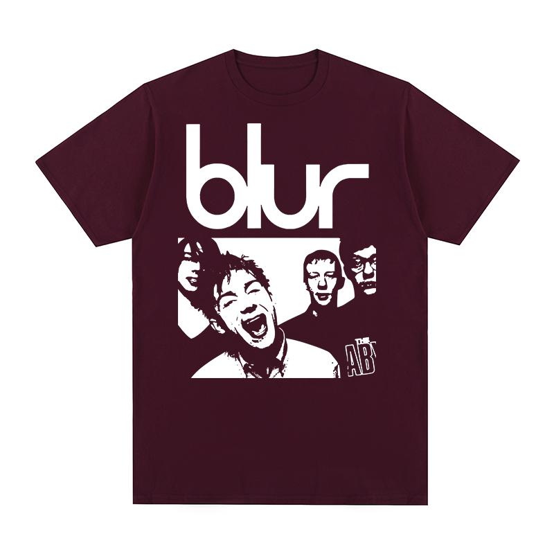 Blur Vintage Tshirt Britpop Band Concert Tour Summer Streetwear Casual Fashion Cotton Men T shirt New Tee Tshirt Womens Tops