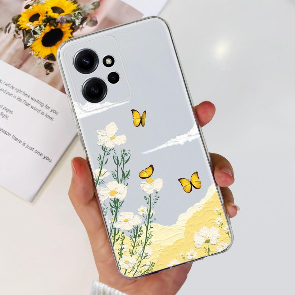 Для Xiaomi Redmi Note 12 Global Стильный Чехол для Телефона Мягкий Силикон ТПУ Задняя Крышка Для Redmi Note 12 Pro 4G Note12 12Pro
