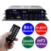 Усилитель объемного звучания ORIGINCOM, совместимый с Bluetooth, 4 x 40 Вт, RCA-сабвуфер, небольшой усилитель, воспроизведение карт, 4-канальный звуковой адаптер в комплекте LPS299 4.1ch