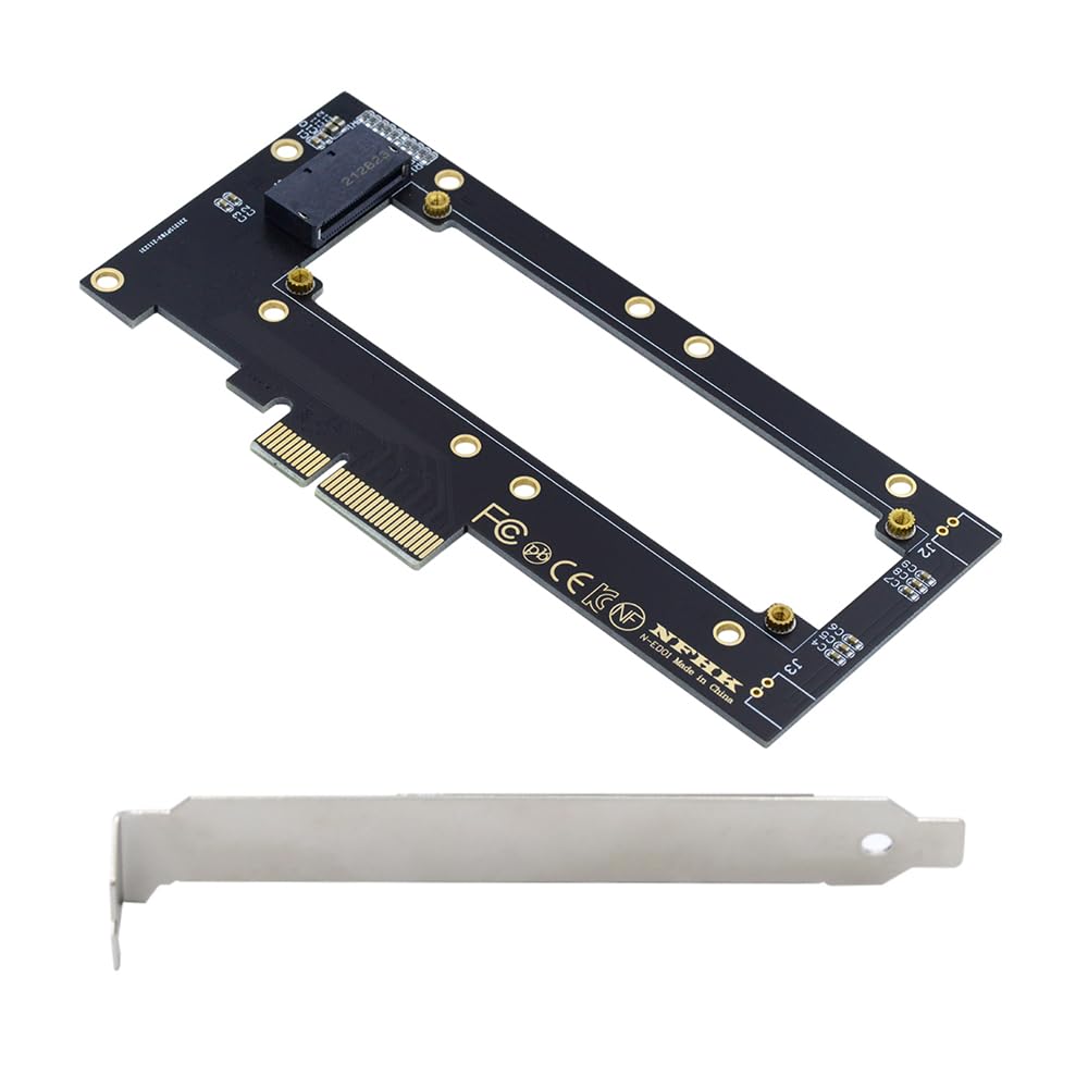 Хост-адаптер NFHK 4X, линейка NVMe 1U EDSFF, толщина, короткий держатель SSD, адаптер PCI-E4.0 GEN-Z 5,9 мм, 8,0 мм E1.S.