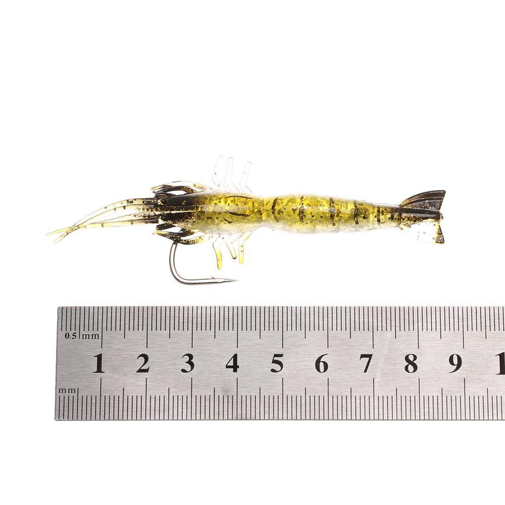 Новая биомиметическая креативная мягкая силиконовая приманка для креветок, имитация креветок, одинарный крючок, червь, силикон