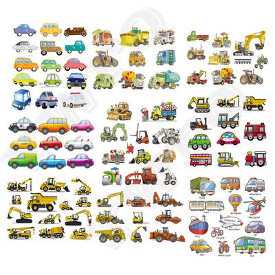 DIY теплопередающие железные нашивки с милыми мультяшными машинками, набор нашивок для детской одежды, футболки, платья