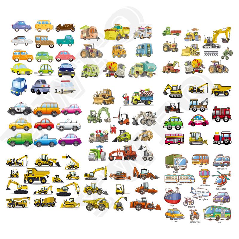 DIY теплопередающие железные нашивки с милыми мультяшными машинками, набор нашивок для детской одежды, футболки, платья