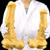 Gold Golden Horse Dildo Male and Female Silicone Soft Oversized Anal Plugs Anal Plug Masturbator