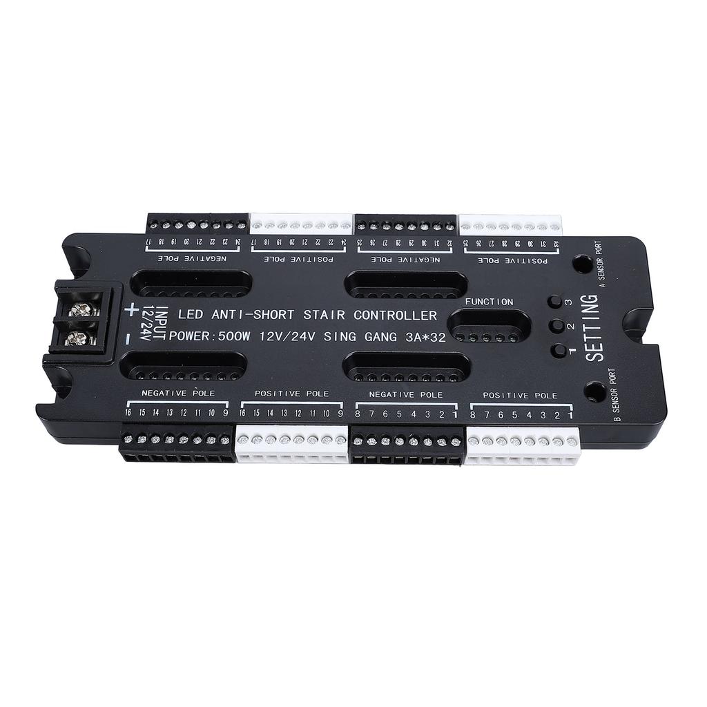 LED Stair Light Controller Motion Sensor 32 Channel Short Circuit Guard Automatic Staircase Light Controller for Stairway Light