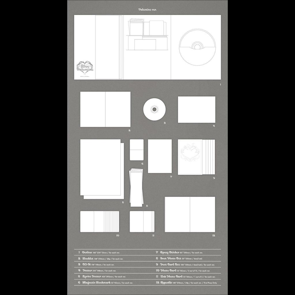 [SET] NMIXX - Blue Valentine 1st Full Album + Free Gift