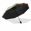 1pc Ghost Pumpkin Automatic Open/Close Umbrella Compact Folding Umbrella, All-Season Portable Umbrella for Women/Men050
