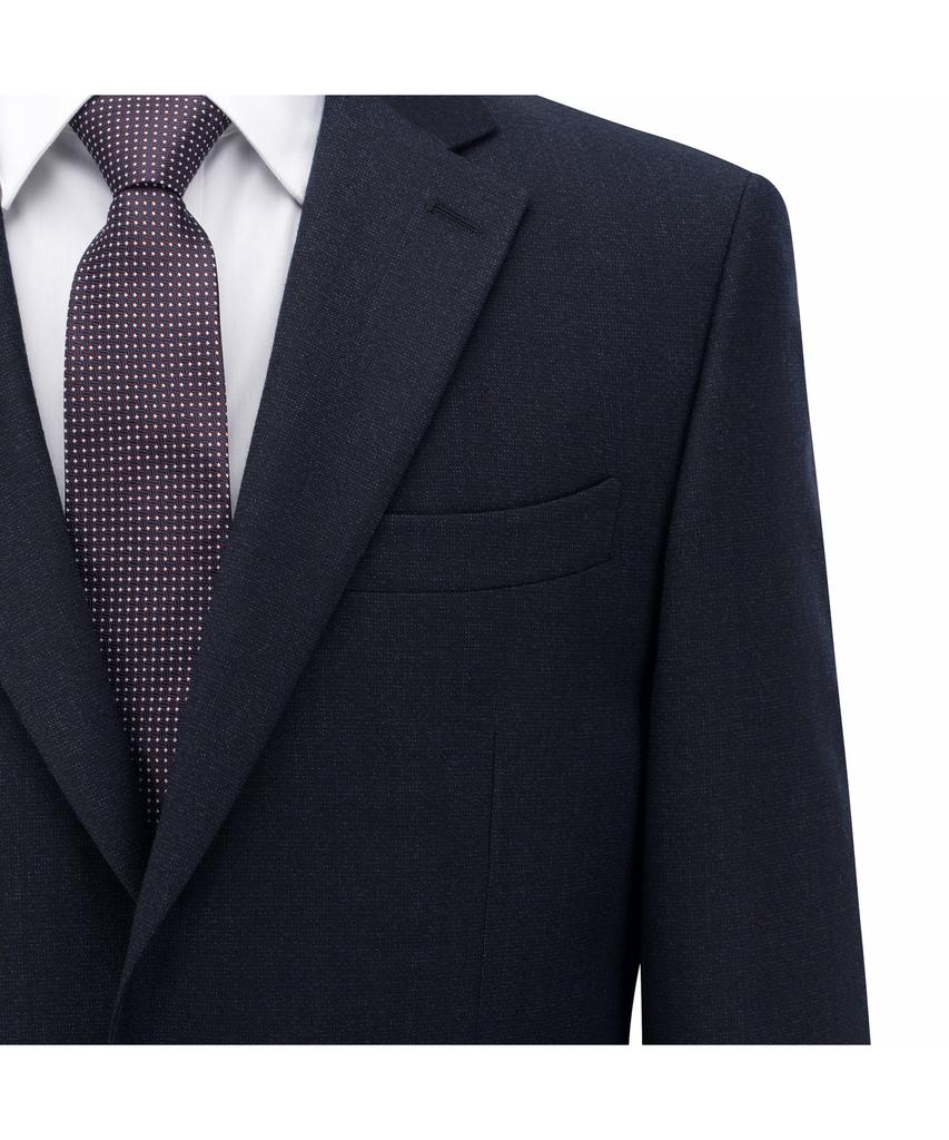 BRENTWOOD Wool Blended Micro Classic Suit Jacket - Navy Brfbw26742Nyx