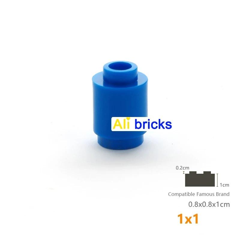 50g/178PCS 3062 1x1 Cylindrical Block Moc Color Loose Parts Compatible with Brick DIY Children's Toy Assembly Storage