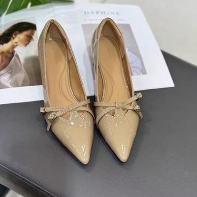 Женские туфли на каблуке с острым носком, сексуальные сандалии для вечеринки, новая дизайнерская летняя обувь 2025, элегантные женские туфли-лодочки, zapatos mujer