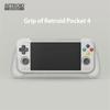 For Retroid Pocket 4/4 Pro Grip Stand Holder Protective TPU Shell Case Handheld Game Console Carry Case Gamepad Handle Hand Grip