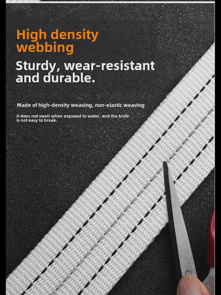 6-тонный внедорожный буксировочный трос: 5-метровый прочный нейлоновый трос для тяги и спасения с крюком для самостоятельных туров