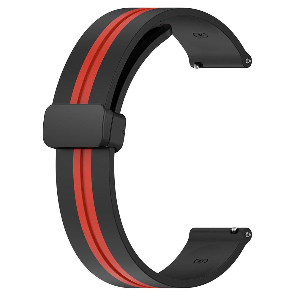 Ремешок с магнитной пряжкой 20 мм 22 мм для Samsung Galaxy Watch 5/4 Active 2 Gear S3, силиконовый ремешок для Huami Amazfit Bip GTS GTR 4/3/2