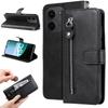 Для Xiaomi Redmi 15C 4G (Глобальный) (171 мм)/Poco C85 4G (171 мм) Чехлы из ПУ кожи с карманом на молнии, кошелек, чехол для телефона, подставка