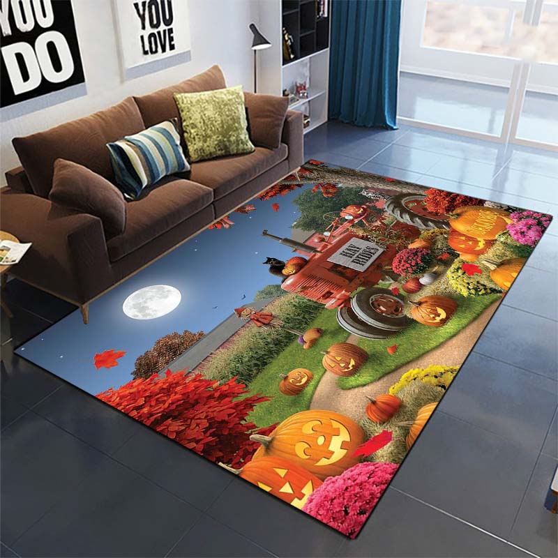 Rainbow Sailing Ship Area Rug, Ocean Decor Floor Mat