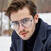 Мужские Очки по Рецепту в Модной Титановой Оправе Оптические Линзы по Рецепту Миопия Женские Очки для Чтения Ступенчатые Линзы