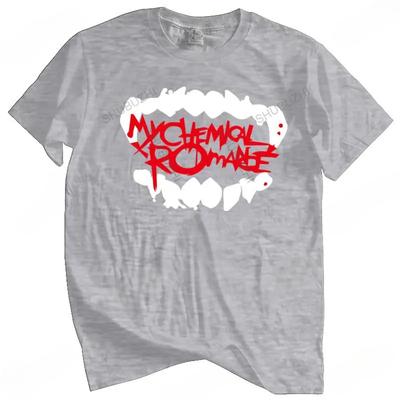Футболка Мужская Хлопковая Топы MY CHEMICAL ROMANCE TEETH WRECKAGE WE RISE ФУТБОЛКА НОВАЯ ОФИЦИАЛЬНАЯ MCR THREE CHEERS Черная Мужская Футболка Футболка