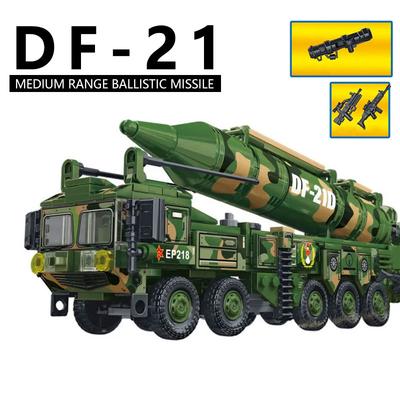 476 деталей DF-21D баллистическая ракета конструктор, сборка головоломка ракета игрушки, ручные DIY украшения для мальчиков, детские подарки