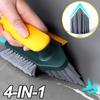 4 In 1 Multifunctional Cleaning Brush Window Gap Cleaning Brush Bathroom Wall Edge Corner Tile Narrow Joints Crevices Brush
