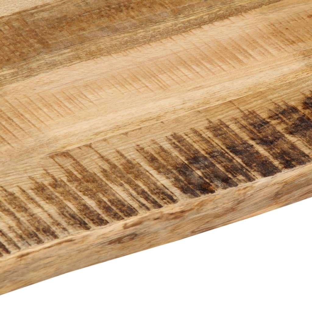 Table Top with Live Edge 80x40x2.5 cm Rough Mango Solid Wood