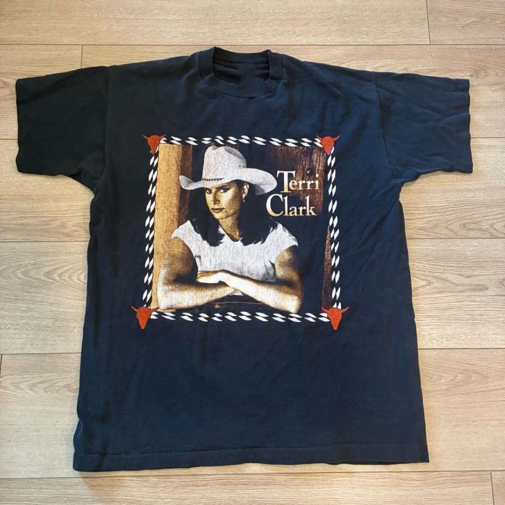 VTG Terri Clark Turbo Traditional Concert Cotton Black S-5XL T Shirt CM478