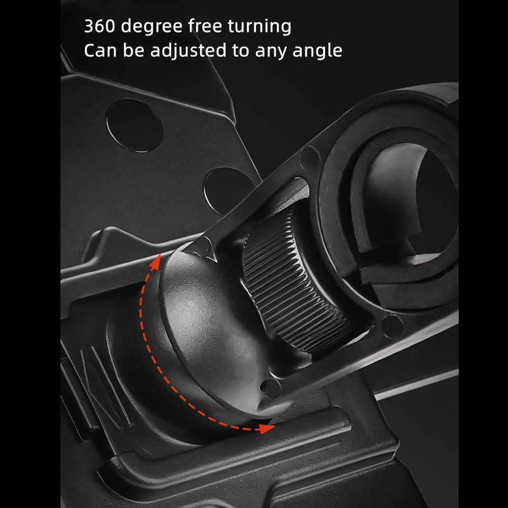 Держатель для телефона на велосипед с обзором 360°, универсальный держатель для телефона на велосипеде, подставка для мобильного телефона 4,5–7,2 дюйма, противоударный кронштейн для мотоцикла