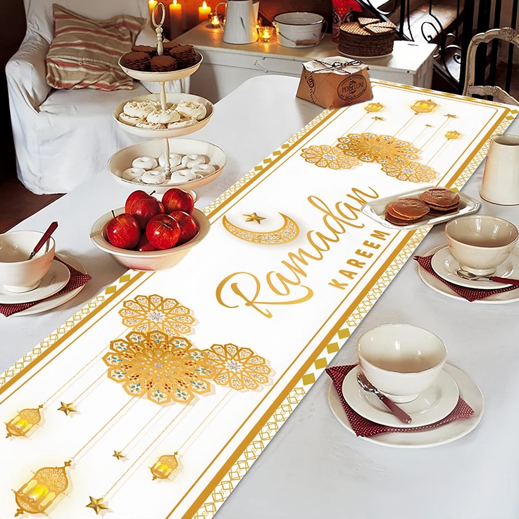 1 шт. Скатерть Ид Мубарак Декор на Рамадан для Домашней Вечеринки Принадлежности Ид аль-Адха Рамадан Карим Домашний Декор