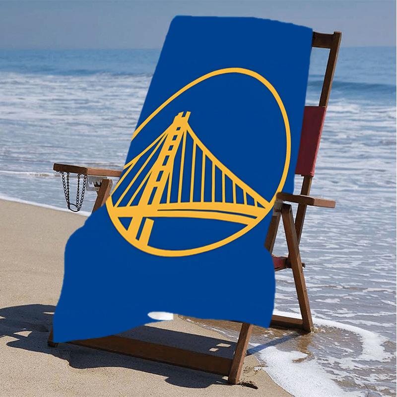 1pc Golden State Warriors Beach Towel, Beach and Seaside Swimming Pool Equipment, Fashion Pattern, Rectangular, Travel Essentials