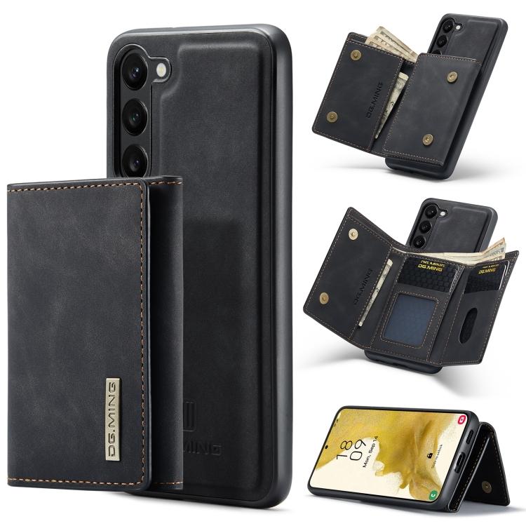 Для Samsung Galaxy S23 5G DG.MING Серия M1 Трехстворчатый кошелек-чехол с отделениями для карт