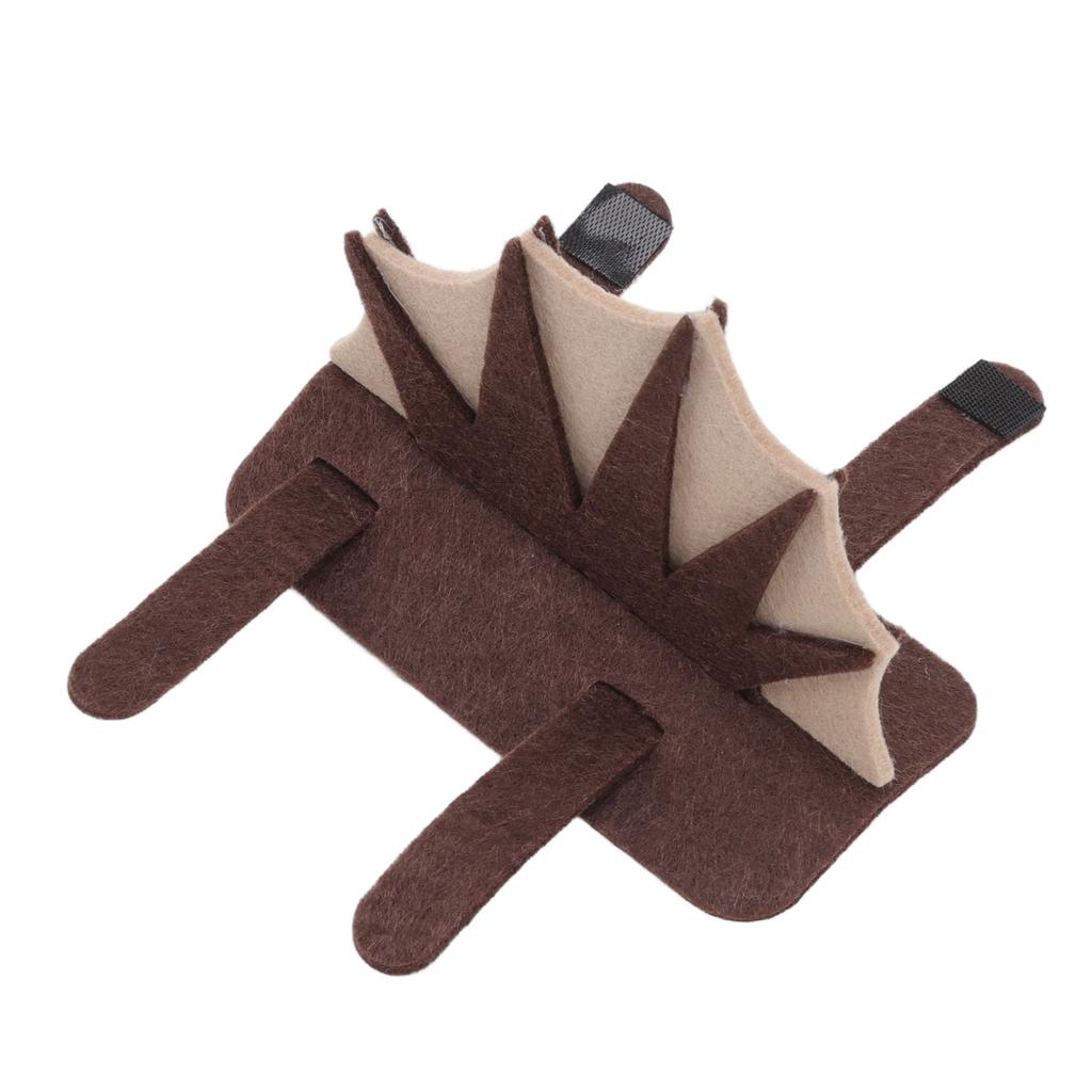 Костюм ящерицы для питомца, дружественный к коже, 3 регулируемых ремня, симпатичная войлочная одежда для рептилий для бородатой агамы