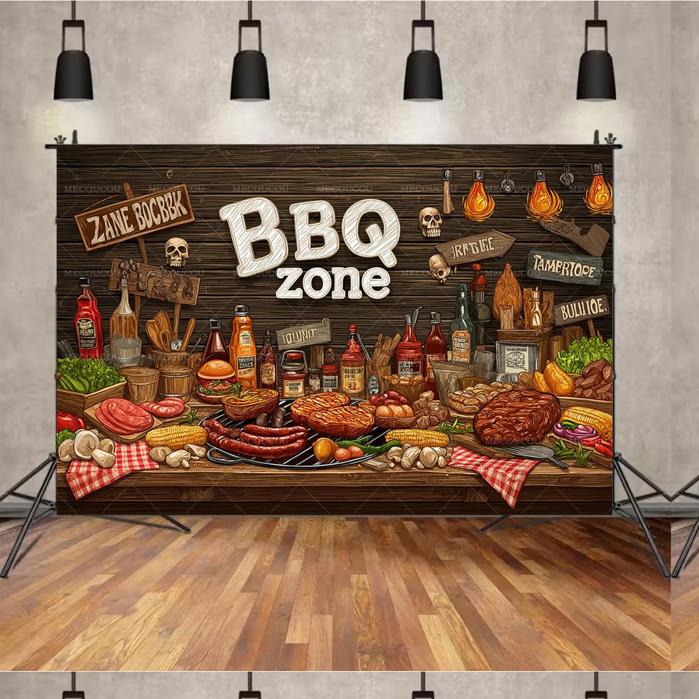 Spring and summer friends and family gathering outdoor camping beer barbecue party birthday partycourtyard decoration background21